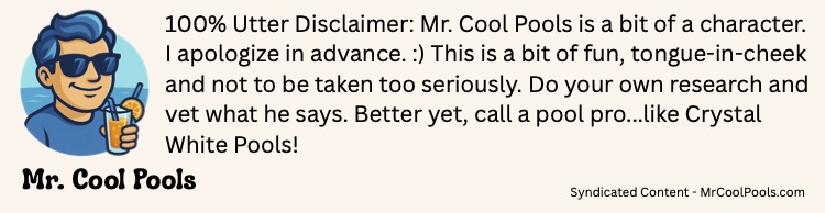 Mr. Cool Pools Disclaimer