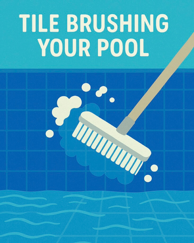 Tile Brushing Your Pool McKinney Texas